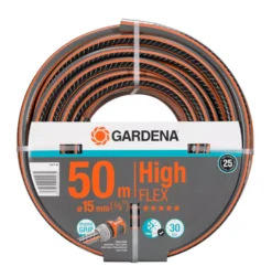 Tuyau Gardena High Flex Gris / Orange 50m X 5/8"